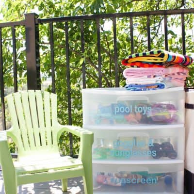 A Simple & Affordable Way to Organize Pool Toys