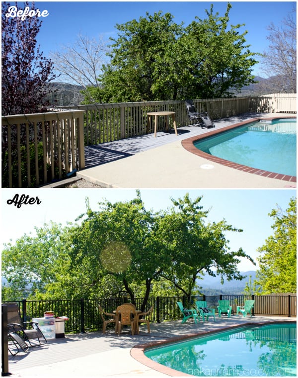 Before and after- backyard deck expansion - Ask Anna