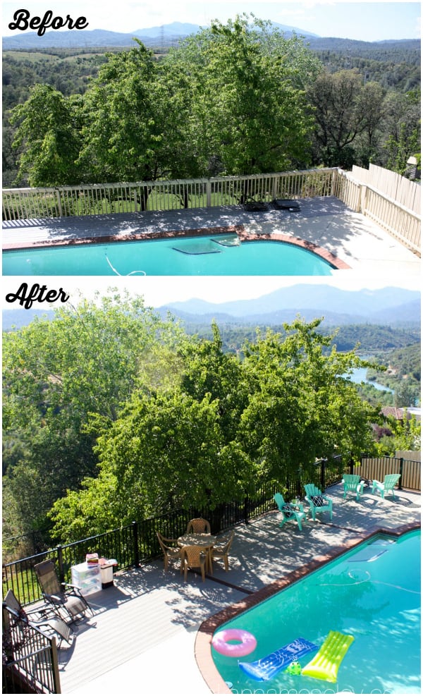 Before and after- backyard deck expansion - Ask Anna