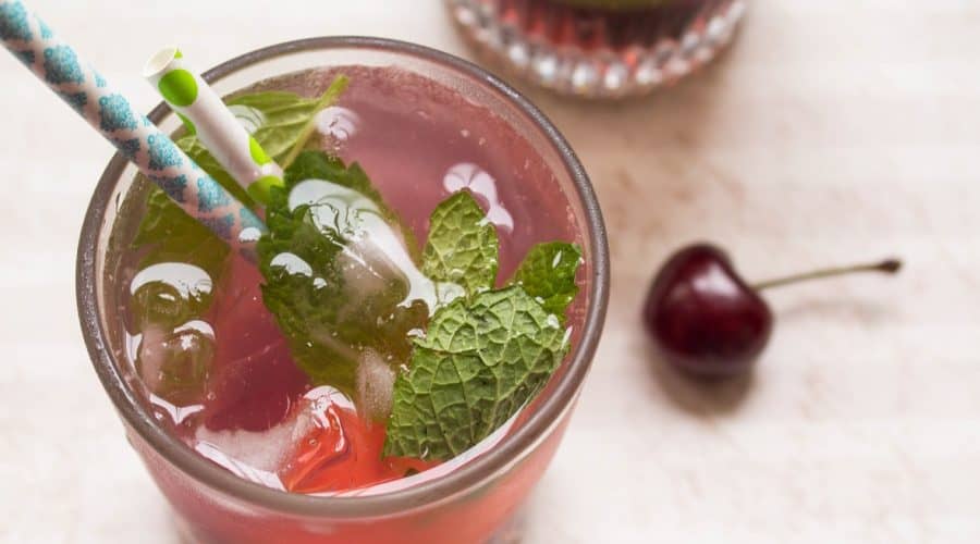 Refreshing cherry lemonade, the perfect summertime treat