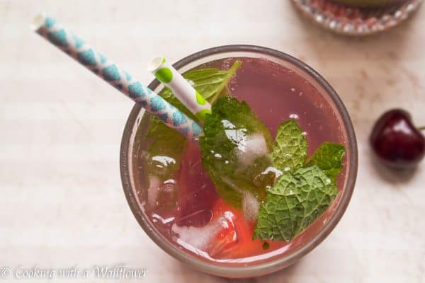 Refreshing cherry lemonade, the perfect summertime treat