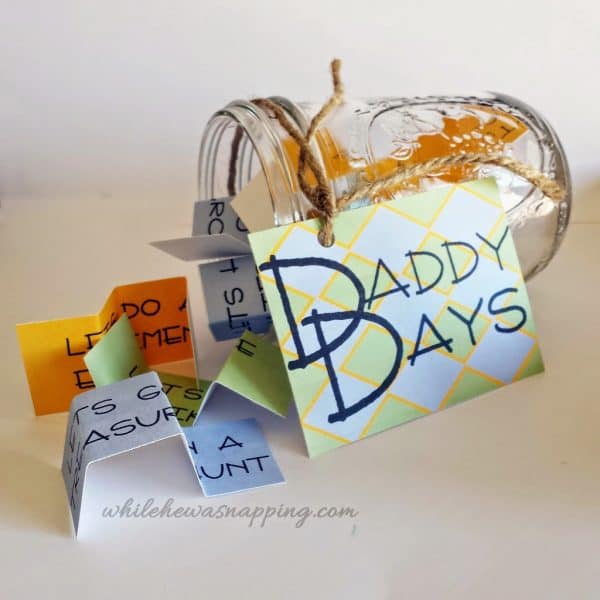 Daddy Date Jar by While He Was Napping 