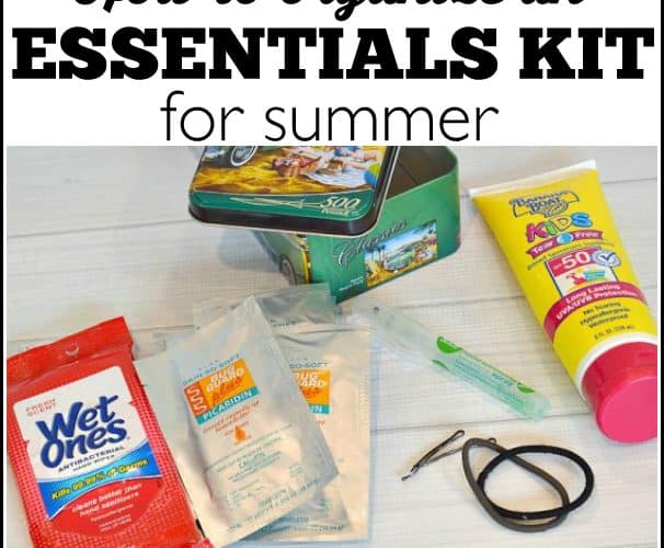 How to organize a summer essentials kit