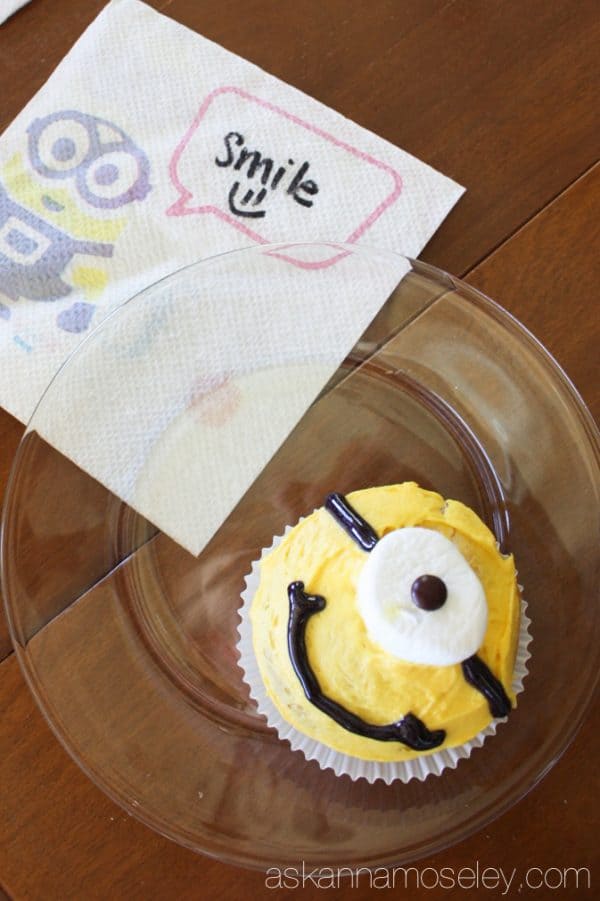 Minion cupcakes to celebrate the new Minion movie coming out in a couple weeks - Ask Anna