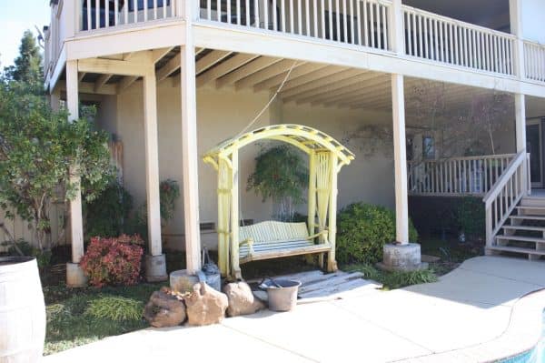 Future home of the outdoor kitchen