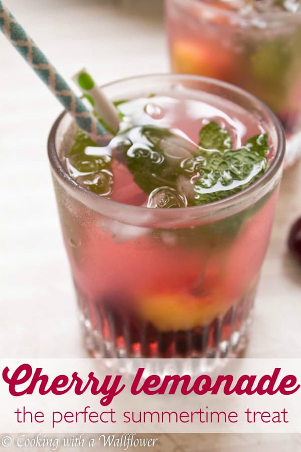 Refreshing cherry lemonade, the perfect summertime treat