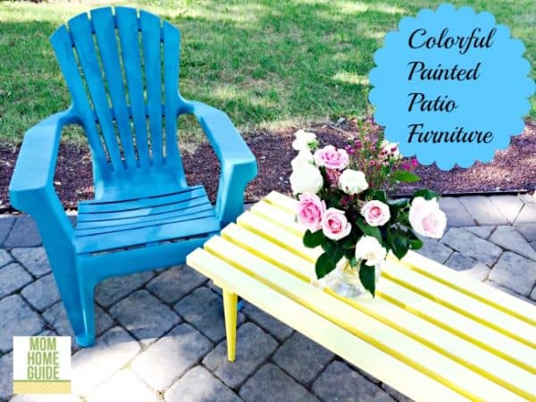 DIY colorful patio furniture