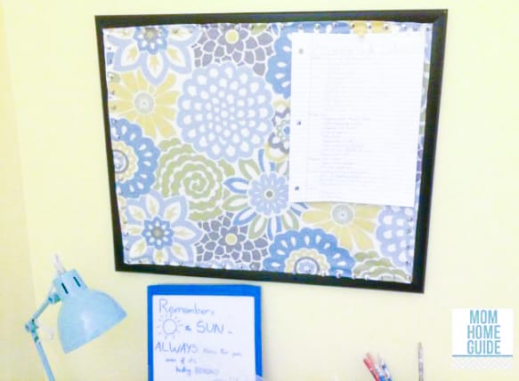 DIY fabric covered bulletin boards - tutorial