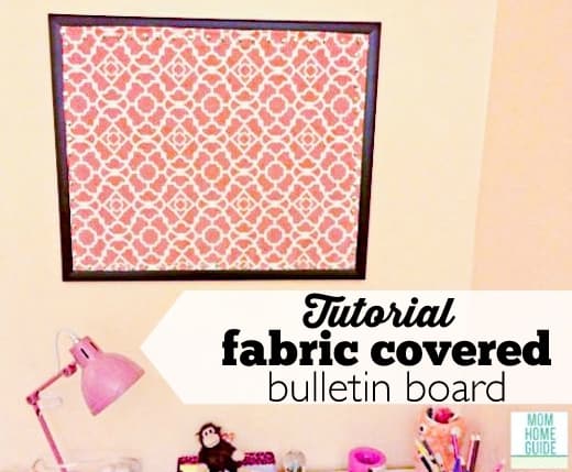 DIY fabric covered bulletin boards - tutorial