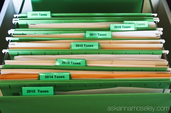 How to organize your taxes and keep them organized for 7 years - Ask Anna