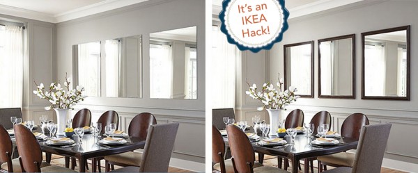 Use READYFrame mirrors to customize an IKEA mirror, for a fabulous, and easy IKEA hack! - Ask Anna