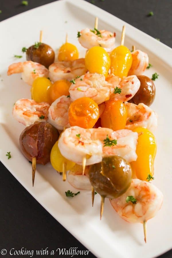 Peach Glazed Shrimp Skewers | Ask Anna