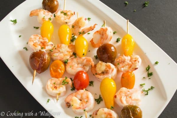 Peach Glazed Shrimp Skewers