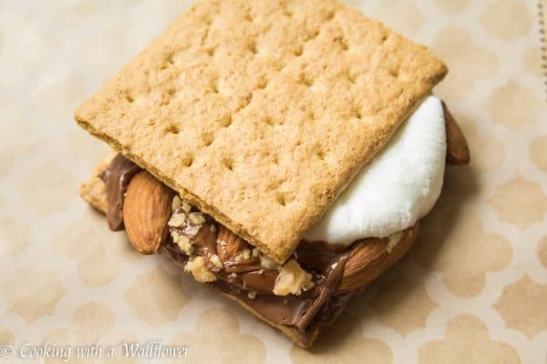 Almond toffee crunch s'mores, a delicious twist on a classic favorite