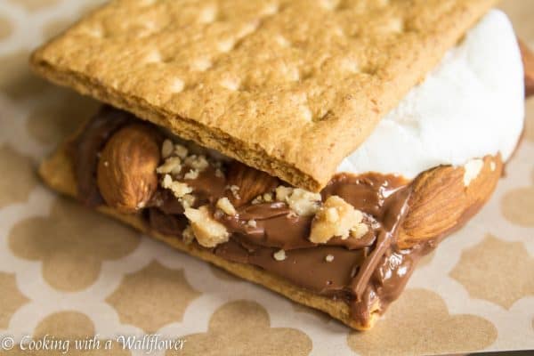 Almond toffee crunch s'mores, a delicious twist on a classic favorite