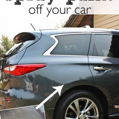 An Easy tip to get Spray Paint off a Car