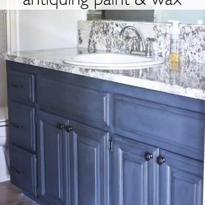 Painting Bathroom Cabinets with Chalkworthy