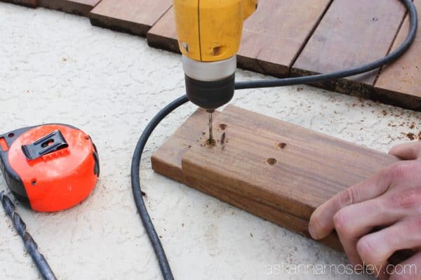 DIY sawhorse coffee table tutorial - Ask Anna