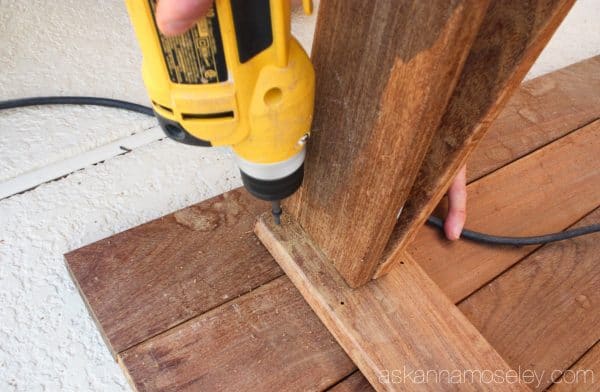 DIY sawhorse coffee table tutorial - Ask Anna