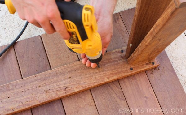 DIY sawhorse coffee table tutorial - Ask Anna