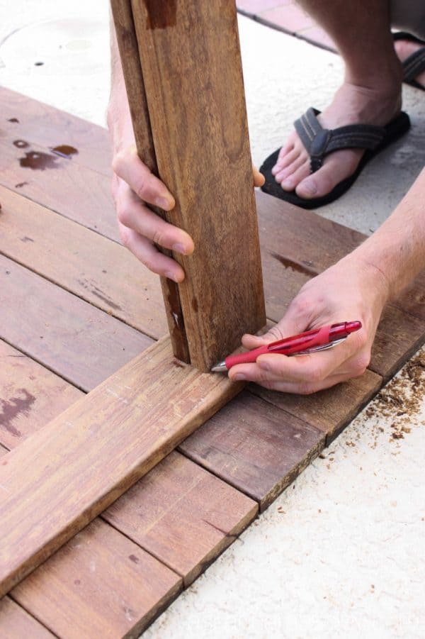 DIY sawhorse coffee table tutorial - Ask Anna