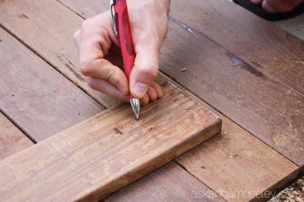 DIY sawhorse coffee table tutorial - Ask Anna