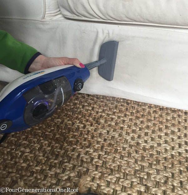 How to clean furniture with steam