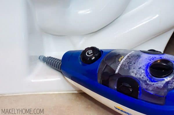 How to clean around the toilet without chemicals 