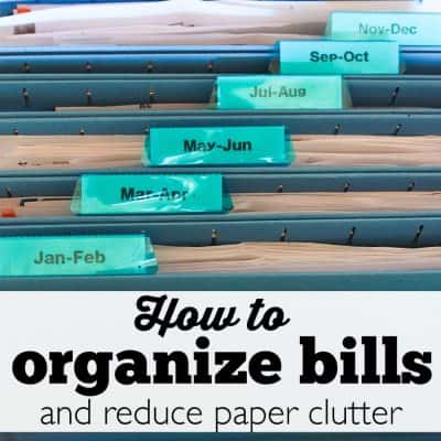 How to Organize Bills and Reduce Paper Clutter