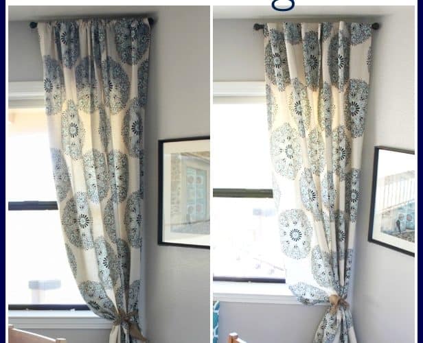 An inexpensive, no-sew solution to make short drapes floor length - Ask Anna