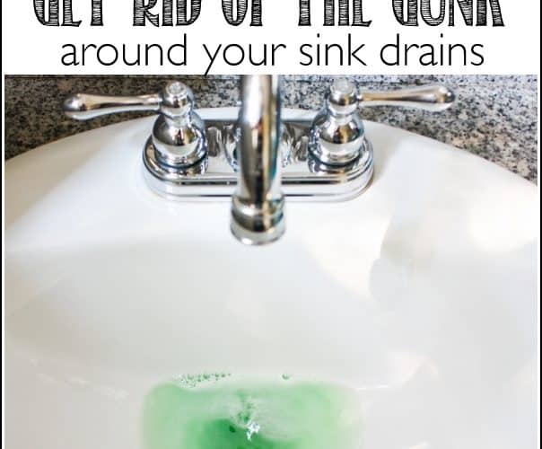 A super quick tip for getting rid of the gunk around the bathroom sink drains - Ask Anna