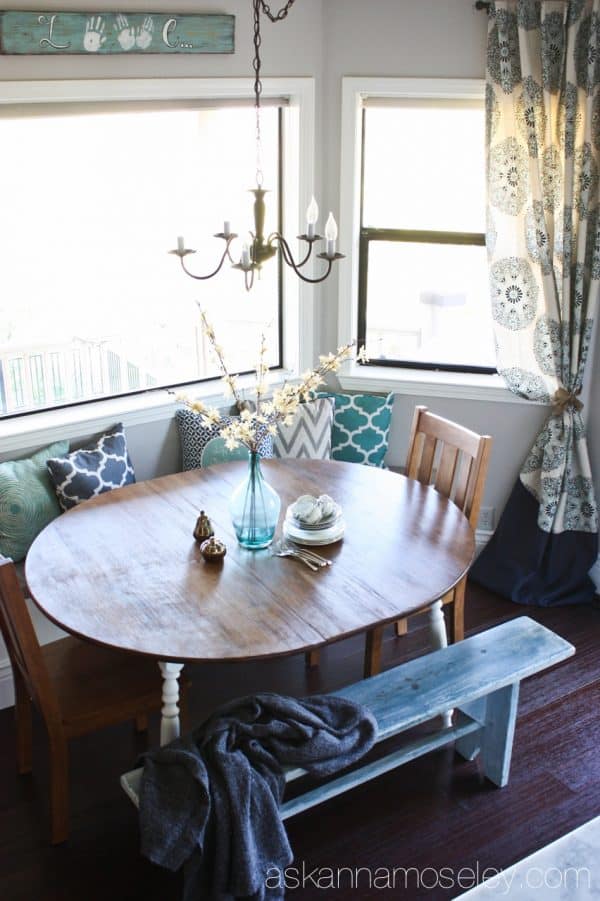 Budget-friendly breakfast nook makeover - Ask Anna