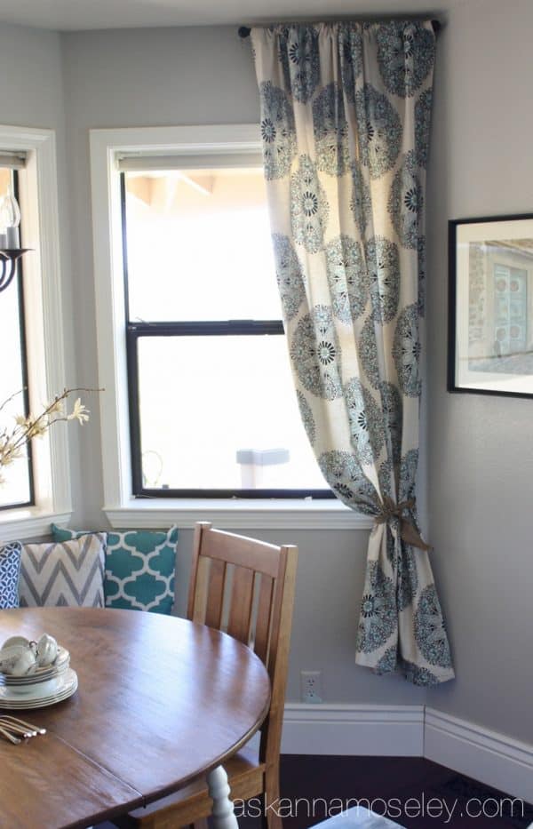 A no-sew way to make short drapes floor lenght - Ask Anna