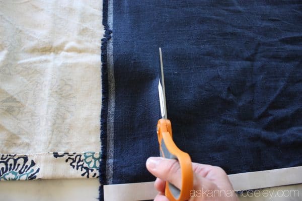 A no-sew way to make short drapes floor length - Ask Anna