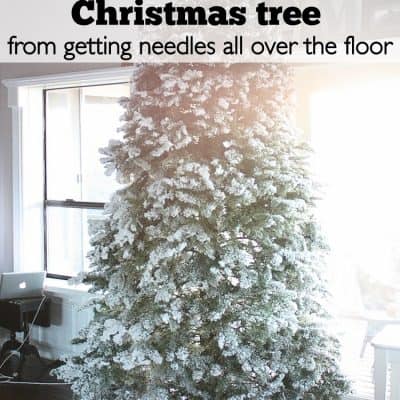 Christmas Tree Clean Up (a Cleaning Hack)