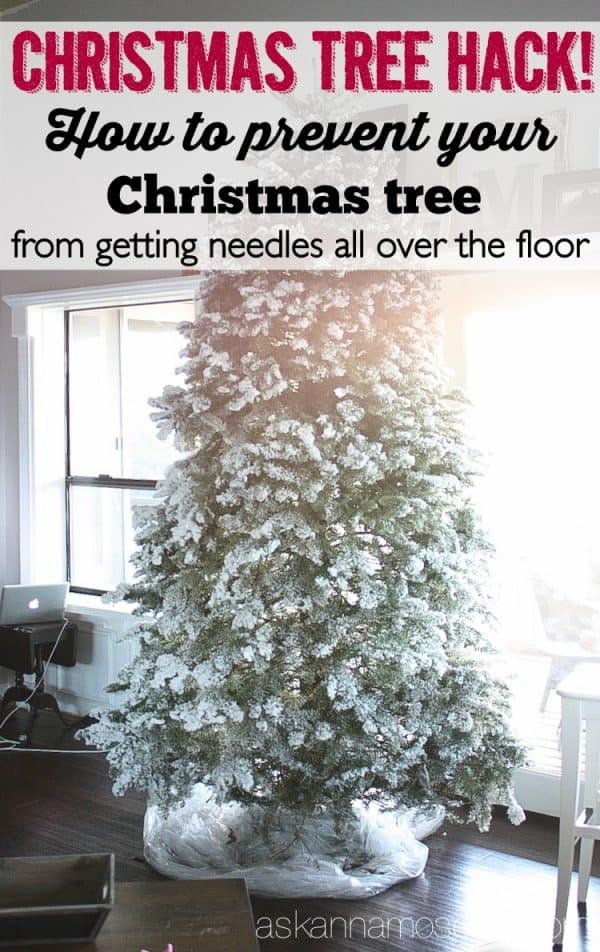 How to prevent your Christmas tree from getting needles all over the floor - Ask Anna