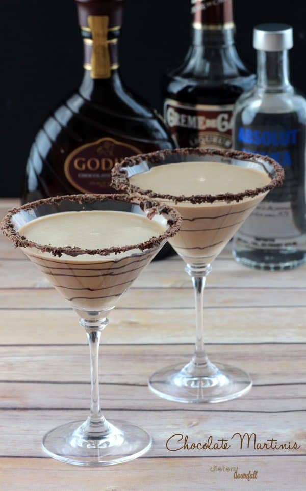 Chocolate martini and a round-up of Fall and Winter's best cocktails