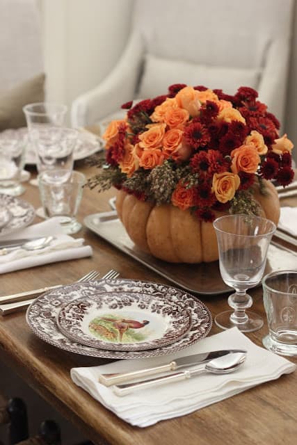 A collection of the most beautiful and creative Fall and Thanksgiving centerpieces, perfect for your holiday table - Ask Anna