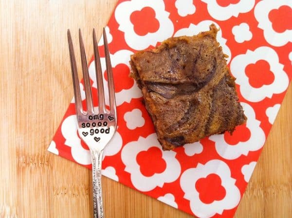 Pumpkin cheesecake swirled brownies, the perfect end to every Thanksgiving meal