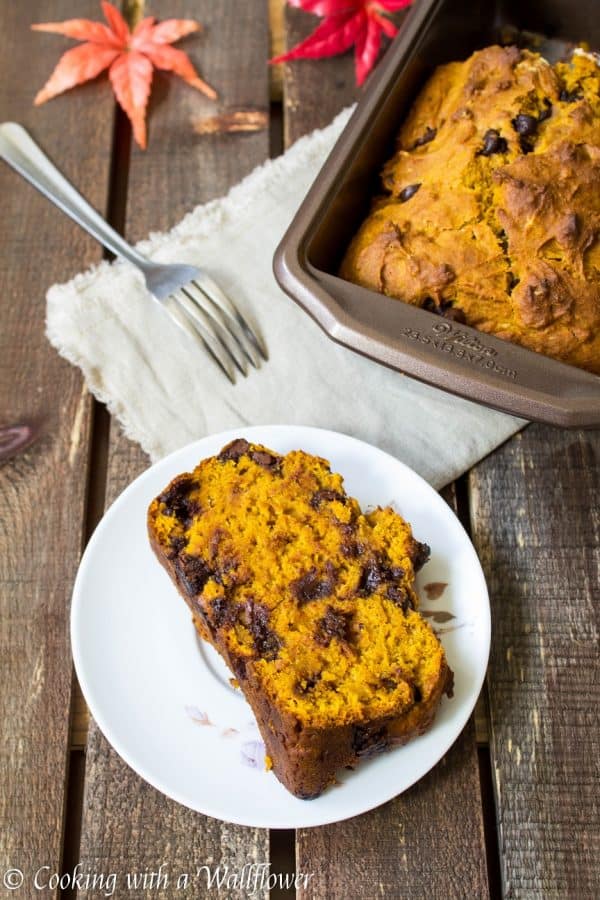 Pumpkin Chocolate Chip Bread