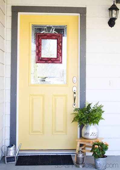 Yellow front door - Ask Anna