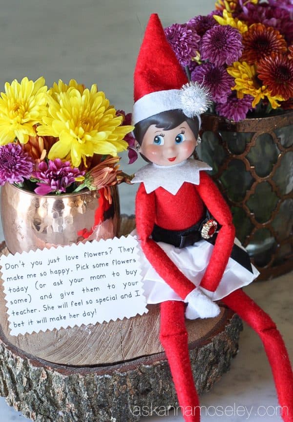 A fun spin on Elf on the Shelf - this year our elf is doing 24 days of kind acts toward others and encouraging our kids to join her | Ask Anna