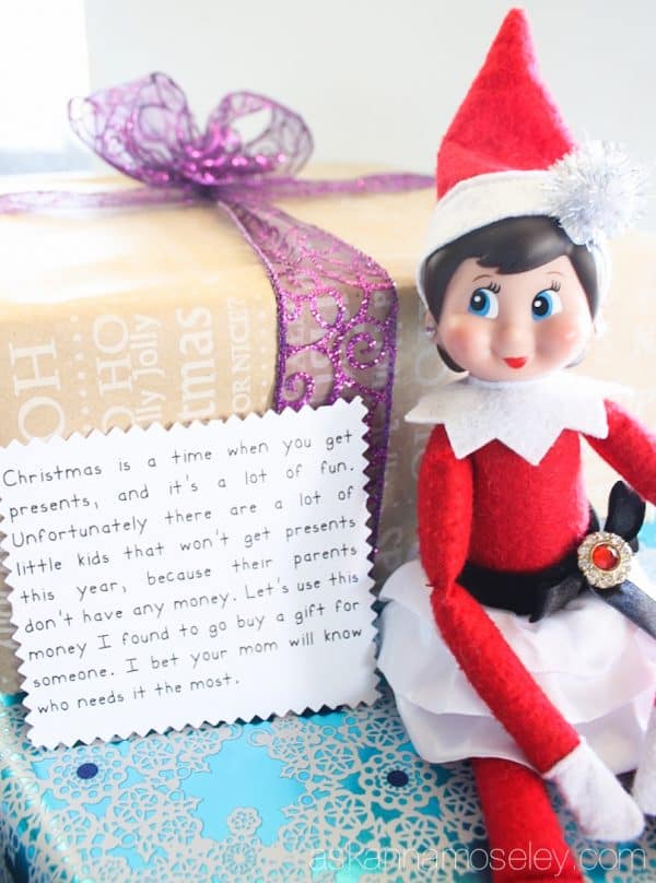 A fun spin on Elf on the Shelf - this year our elf is doing 24 days of kind acts toward others and encouraging our kids to join her | Ask Anna