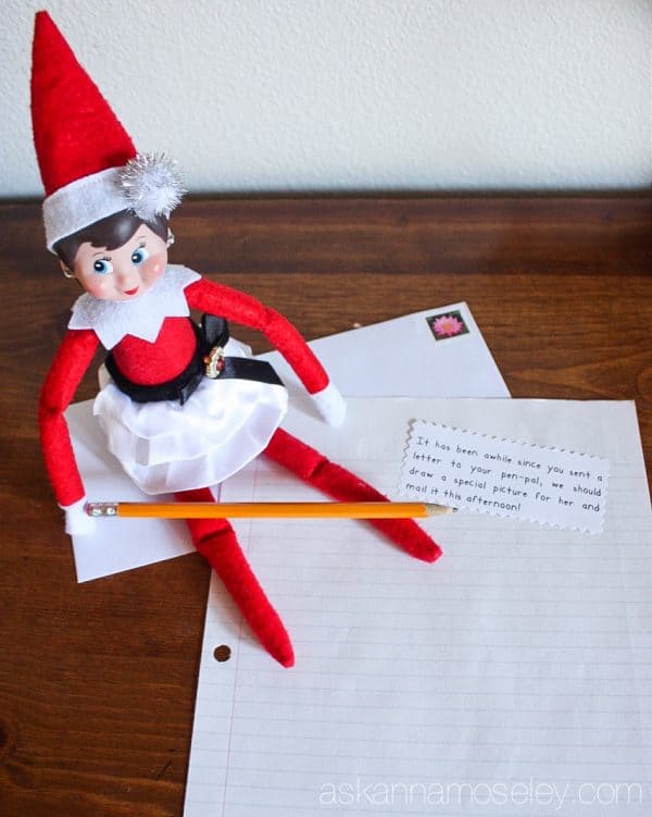 A fun spin on Elf on the Shelf - this year our elf is doing 24 days of kind acts toward others and encouraging our kids to join her | Ask Anna