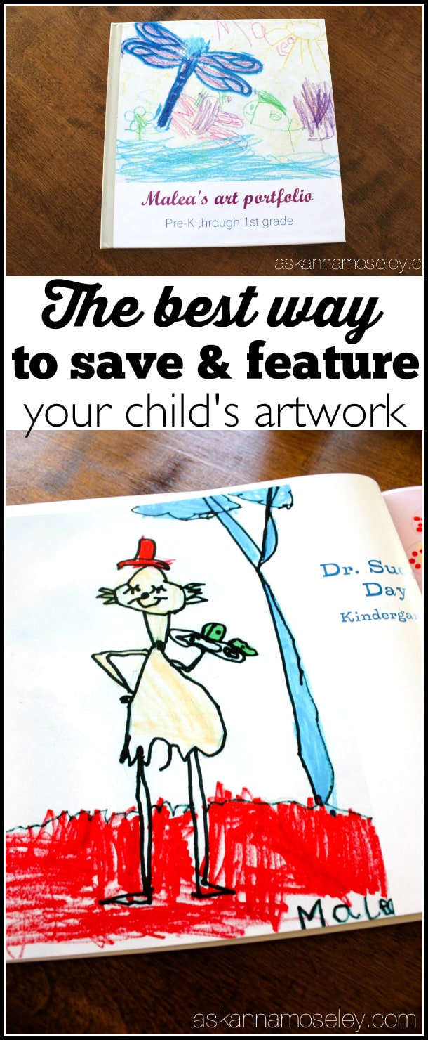 The best way to save, and feature, your child's artwork. Take years of school artwork, notes, etc. and turn it into a photo book for your coffee table. It will eliminate paper clutter and your kids will feel so proud and your friends and family will love looking at the pictures. | Ask Anna