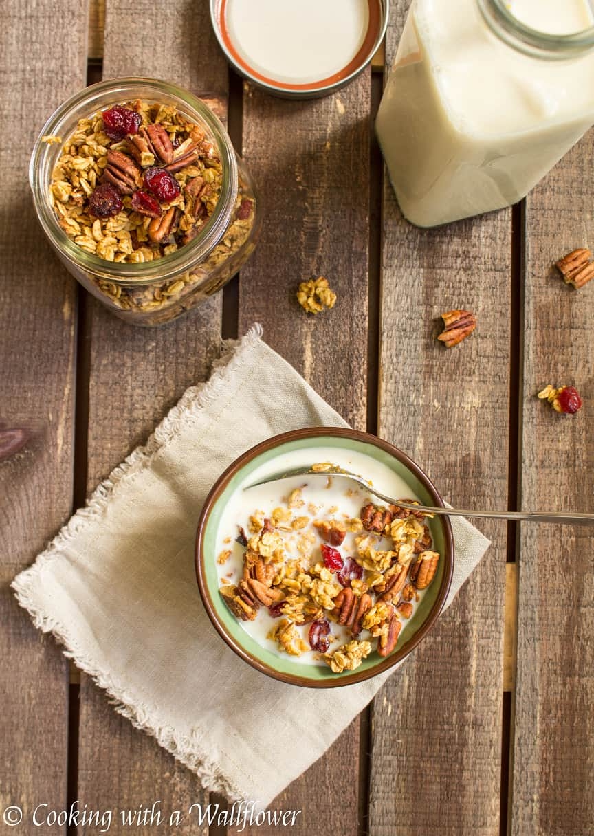 maple pumpkin pecan granola