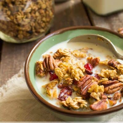 Pumpkin Pecan Maple Granola