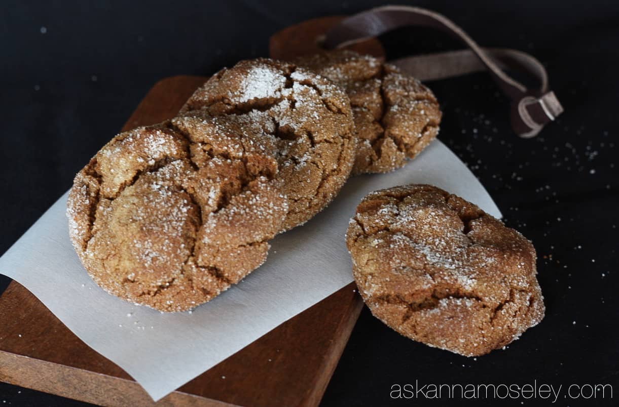 soft and chewy ginger molasses cookies