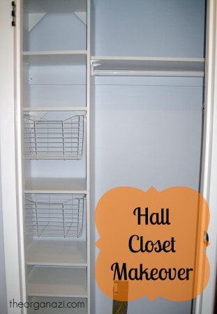 Lots of tips to help you organize the entryway closet in 30 minutes or less | Ask Anna