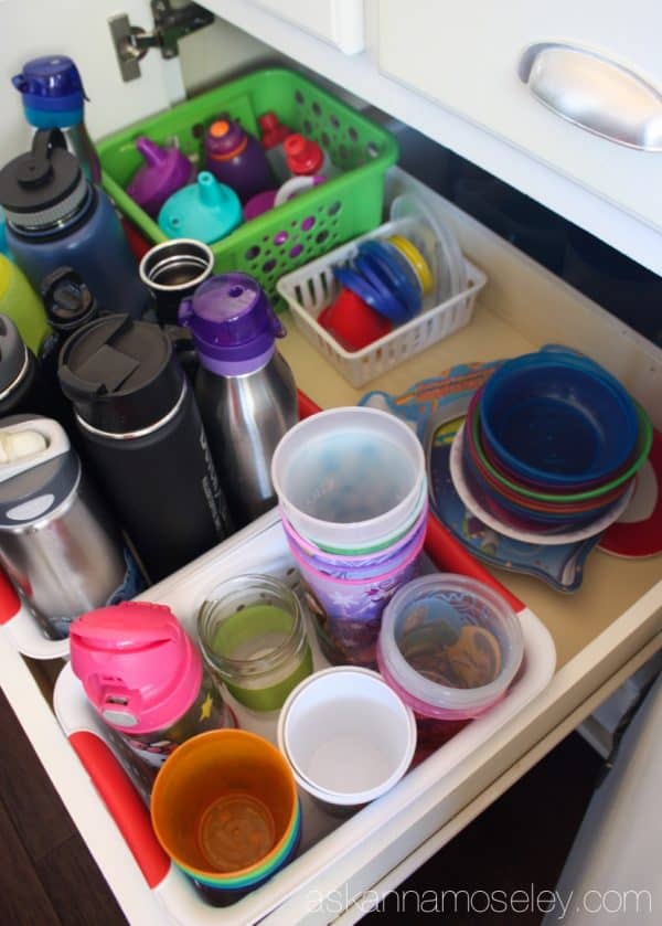 How to organize kids dishes and utensils in less than 30 minutes | Ask Anna